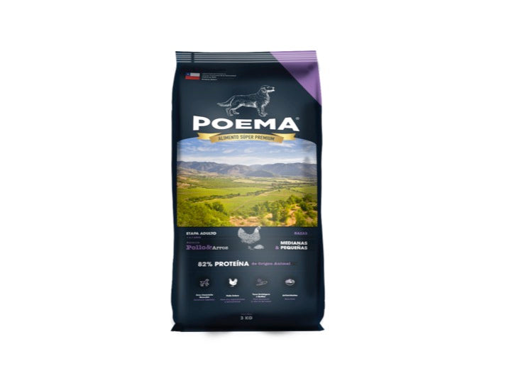 Poema Pollo y Arroz. Adulto, 3 Kilos.