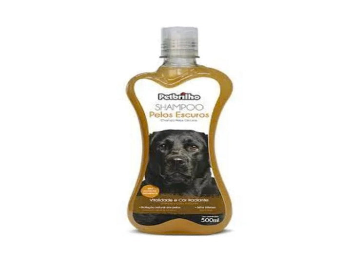Shampoo Pelos Oscuros, Petbrilho. Perros y Gatos, 500ml.