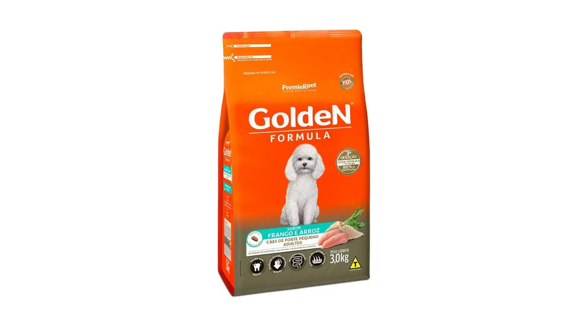 GoldeN® Adultos Razas Pequeñas, Sabor Pollo. 3 Kilos.