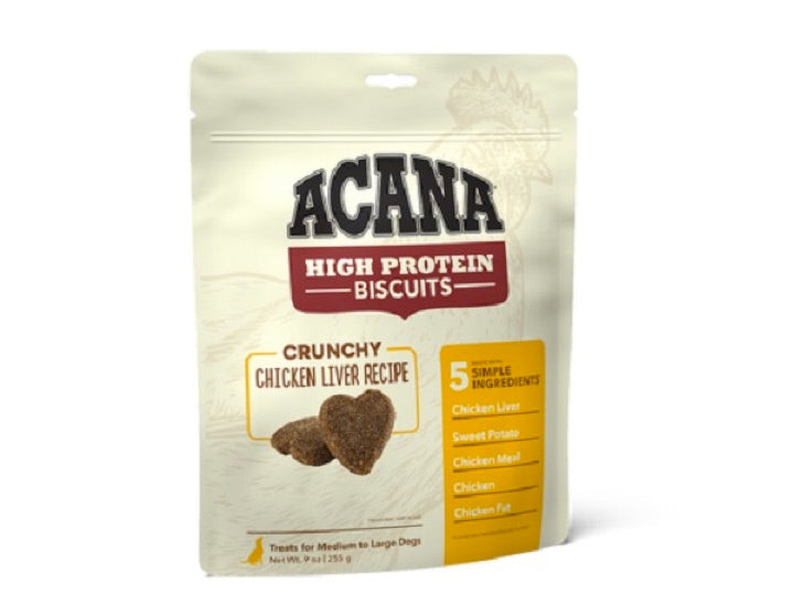 ACANA HIGH-PROTEIN BISCUITS, CRUNCHY CHICKEN LIVER RECIPE - MEDIUM BREEDS