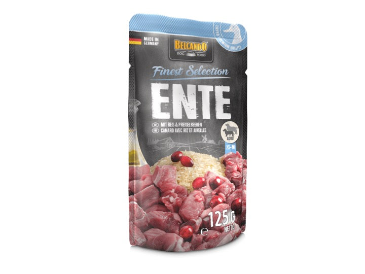 Belcando, Pato con Arroz y Arándanos. Sobre 125 G.