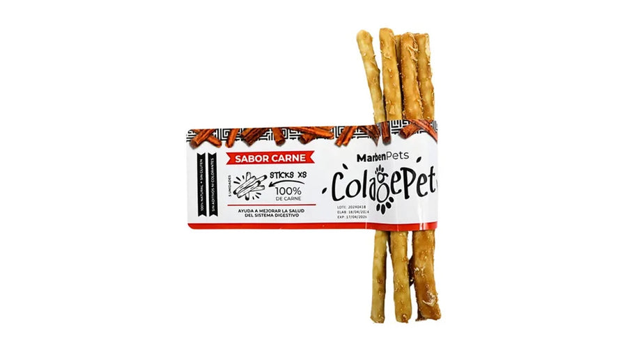 COLAGEPET STICK S CARNE, 5 UNIDADES.