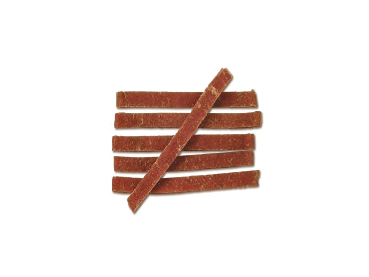 TIRITAS DE CARNE DE CORDERO, 100 G. WANPY.
