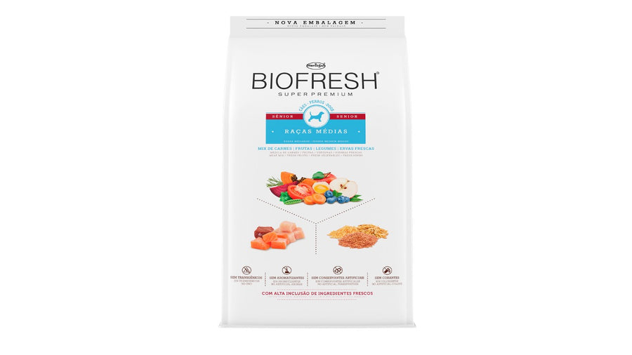 BIOFRESH SENIOR, RAZAS MEDIANAS. 3 KILOS.