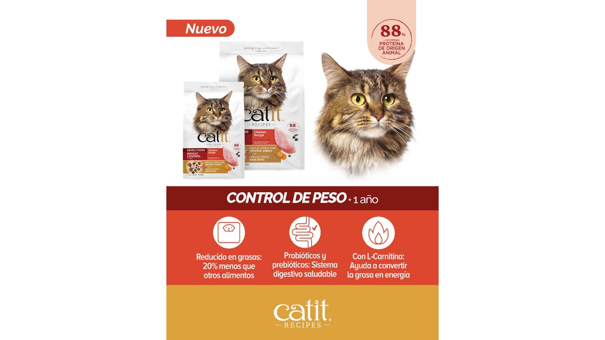 CATIT RECIPES CONTROL DE PESO. 1,8 KILOS.