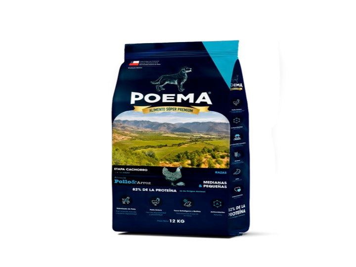 Poema Pollo y Arroz. Cachorro, 12 Kilos.