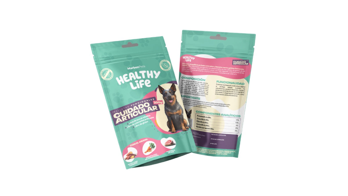 Galletas Libre De Granos, Healthy Life. Cuidado Articular 200g.