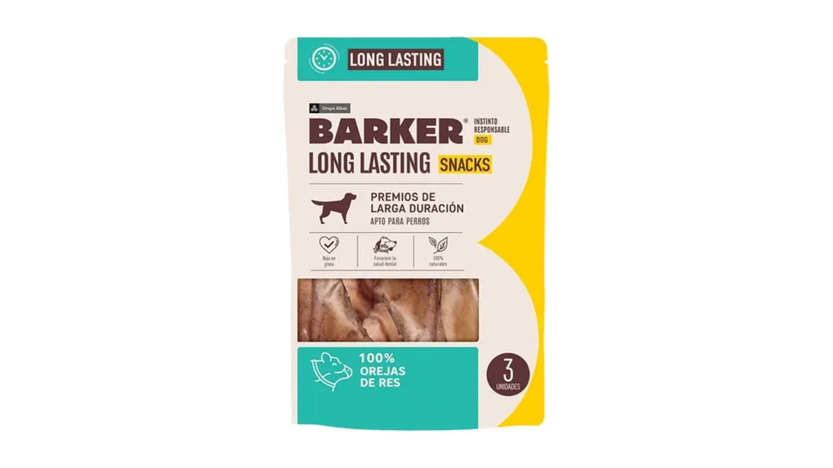 OREJAS DE RES BARKER, 3 UNIDADES.