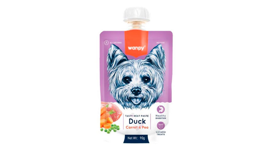 WANPY TASTY MEAT PASTE DUCK. 90 GRAMOS.