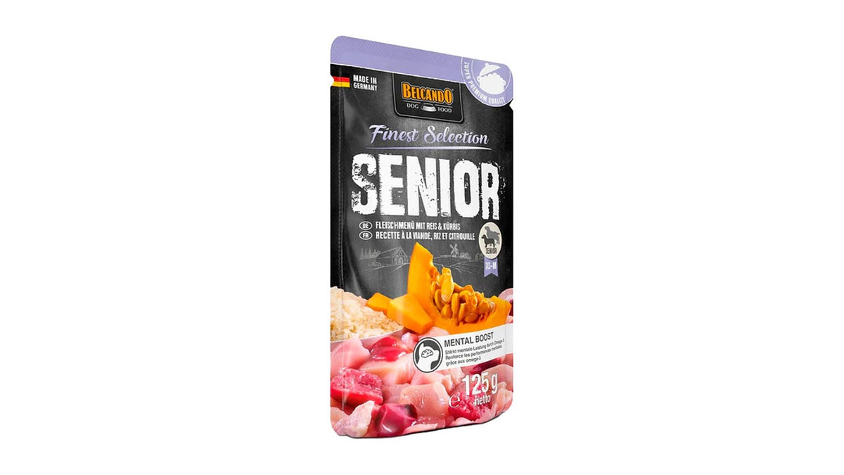 BELCANDO SENIOR, MENU DE CARNES. 125 GRAMOS.