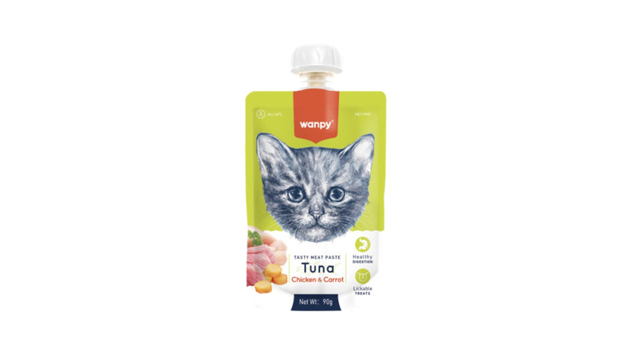 WANPY TASTY MEAT PASTE TUNA. 90 GRAMOS.