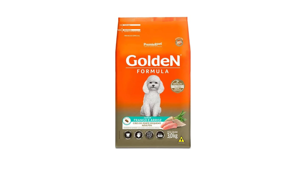 GoldeN® Adultos Razas Pequeñas, Sabor Pollo. 3 Kilos.