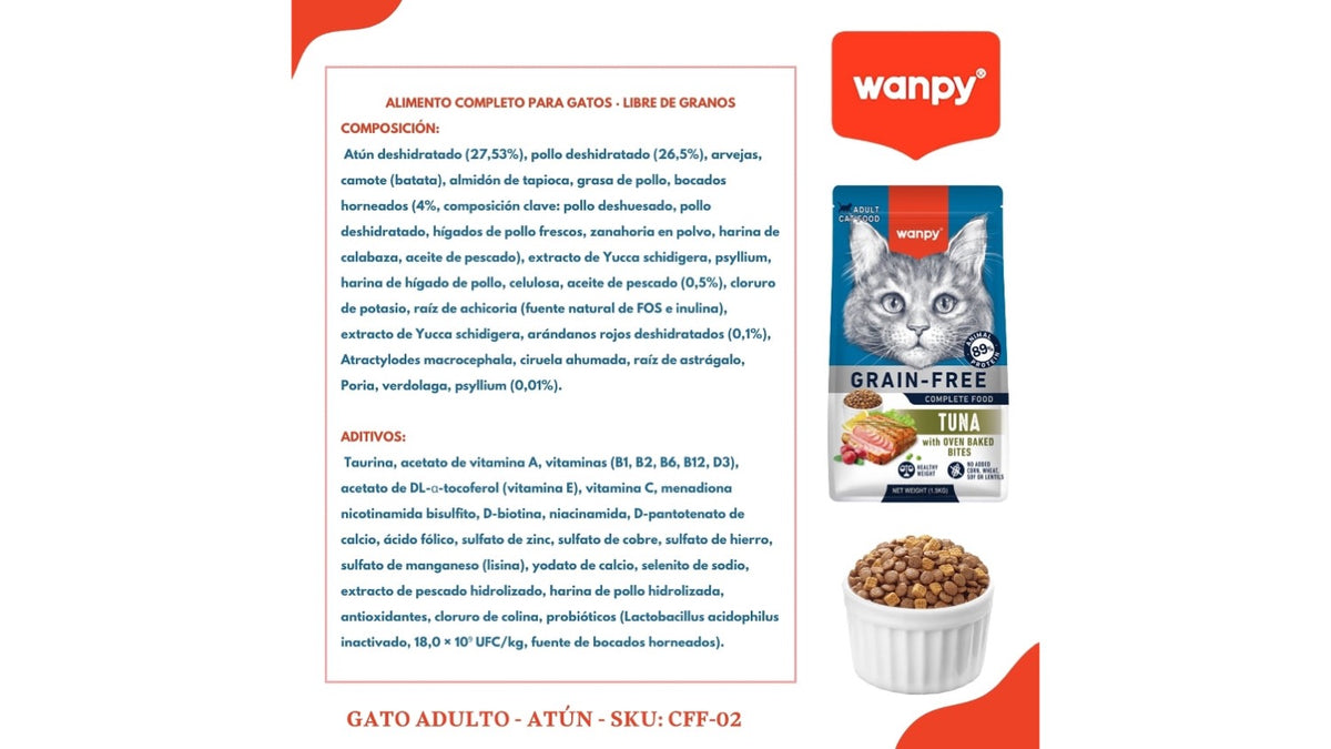 Wanpy Adulto Tuna 1.5 KG