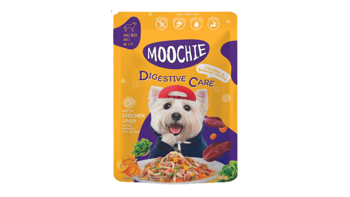 MOOCHIE DIGESTIVE CARE ( GRAIN FREE ). 70 GR.
