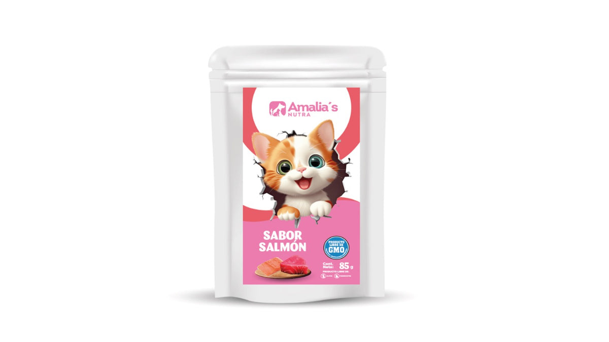 AMALIA'S GATOS POUCH SALMON 85GR