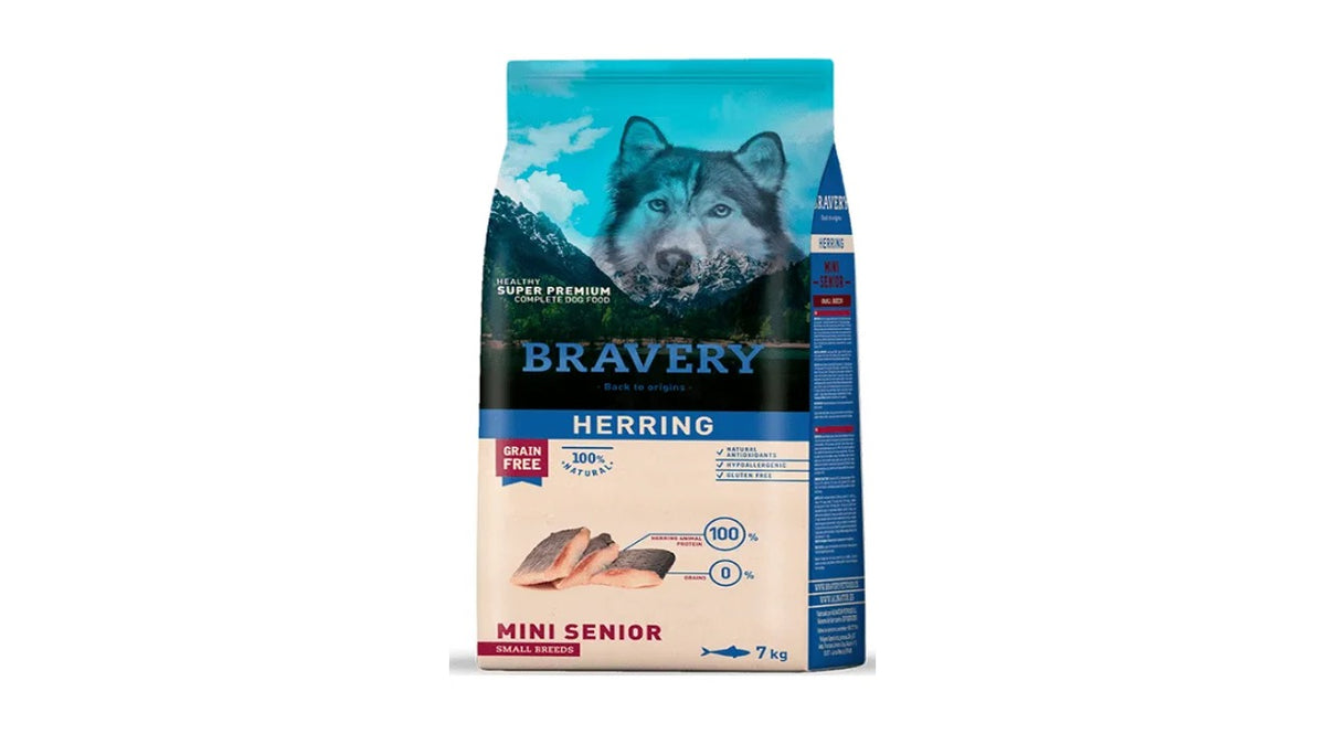 BRAVERY SENIOR HERRING MINI ADULT SMALL BREEDS 7 KG