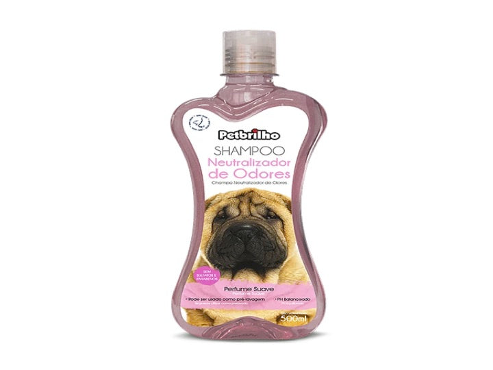 Shampoo Neutralizador De Olores, Petbrilho. Perros y Gatos, 500ml.