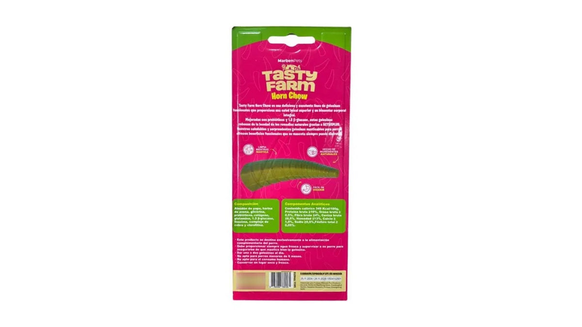 CUERNO VACA MASTICABLE TALLA L, CUIDADO DENTAL. TASTY FARM.