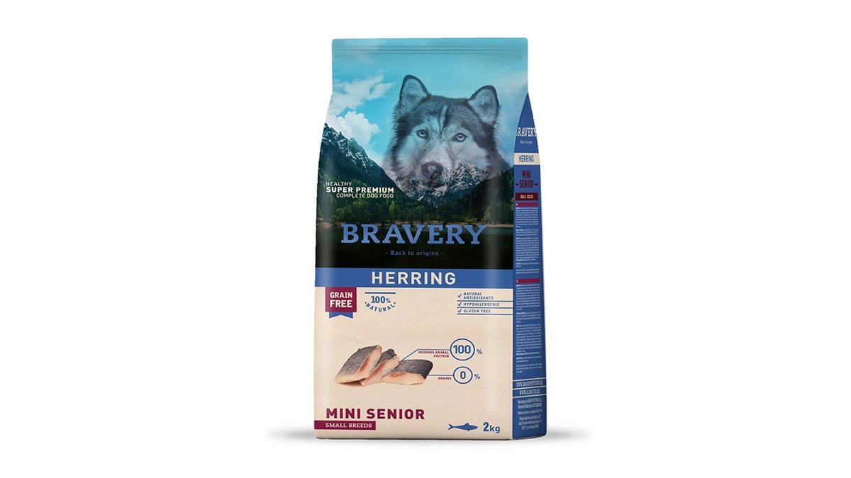 BRAVERY SENIOR HERRING MINI ADULT SMALL BREEDS 2 KG