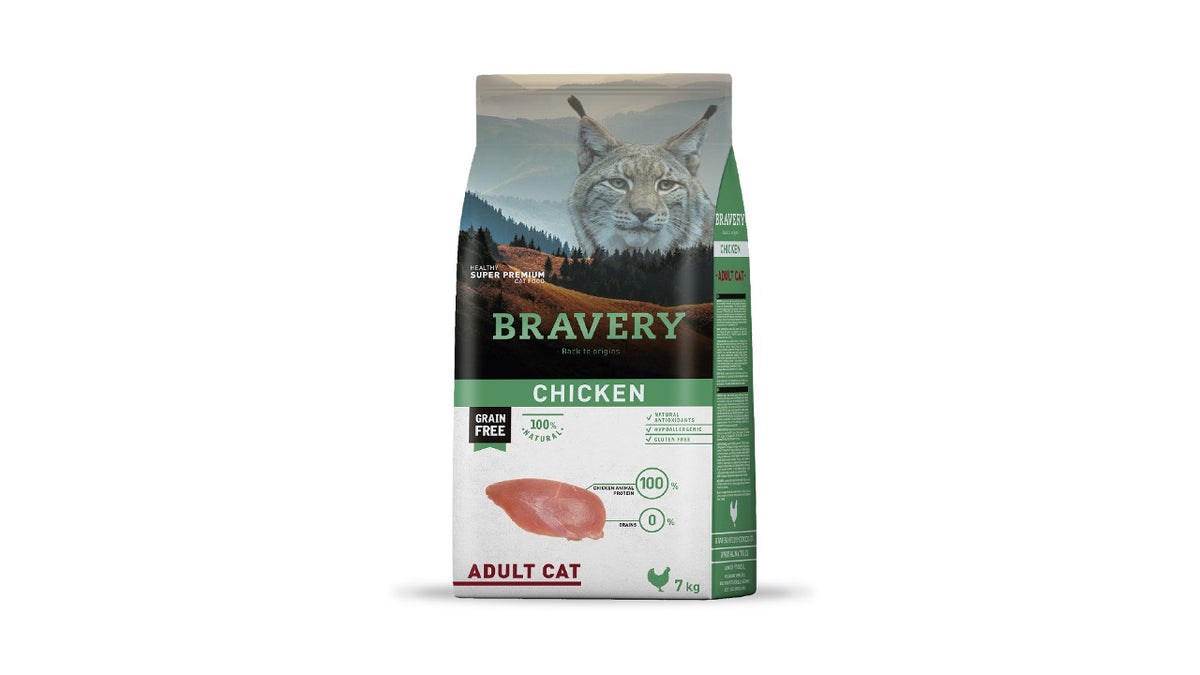 BRAVERY CHICKEN ADULT CAT 7 KILOS