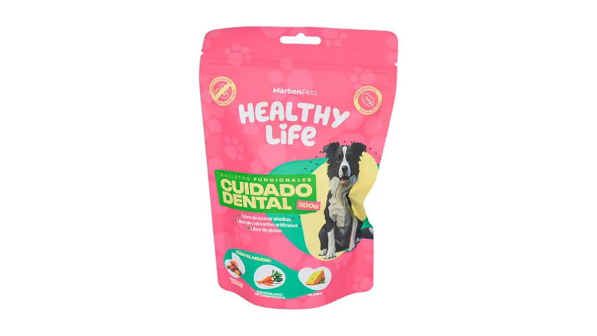 Galletas Libre De Granos, Healthy Life. Cuidado Dental 200g.