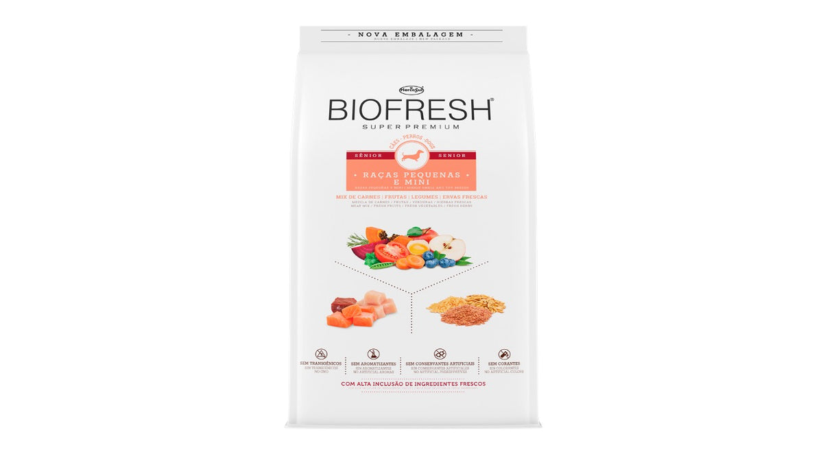 BIOFRESH SENIOR, RAZAS PEQUEÑAS Y MINI. 3 KILOS.