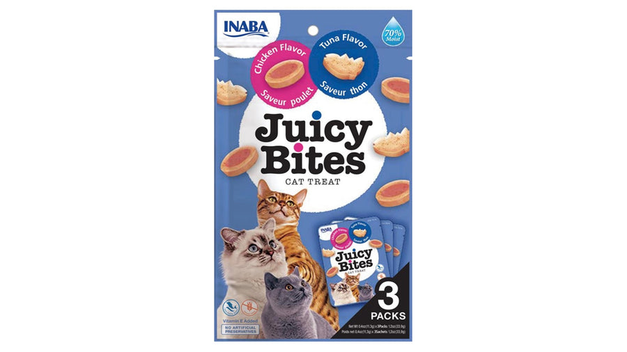 CHURU JUICY BITES, ATUN CON POLLO.