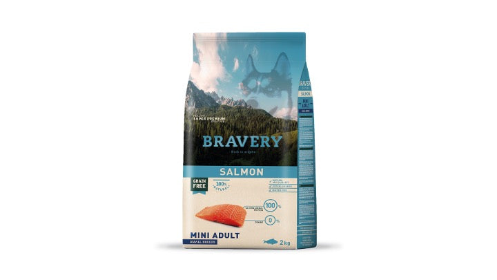 BRAVERY SALMON MINI ADULT SMALL BREEDS 2 KG