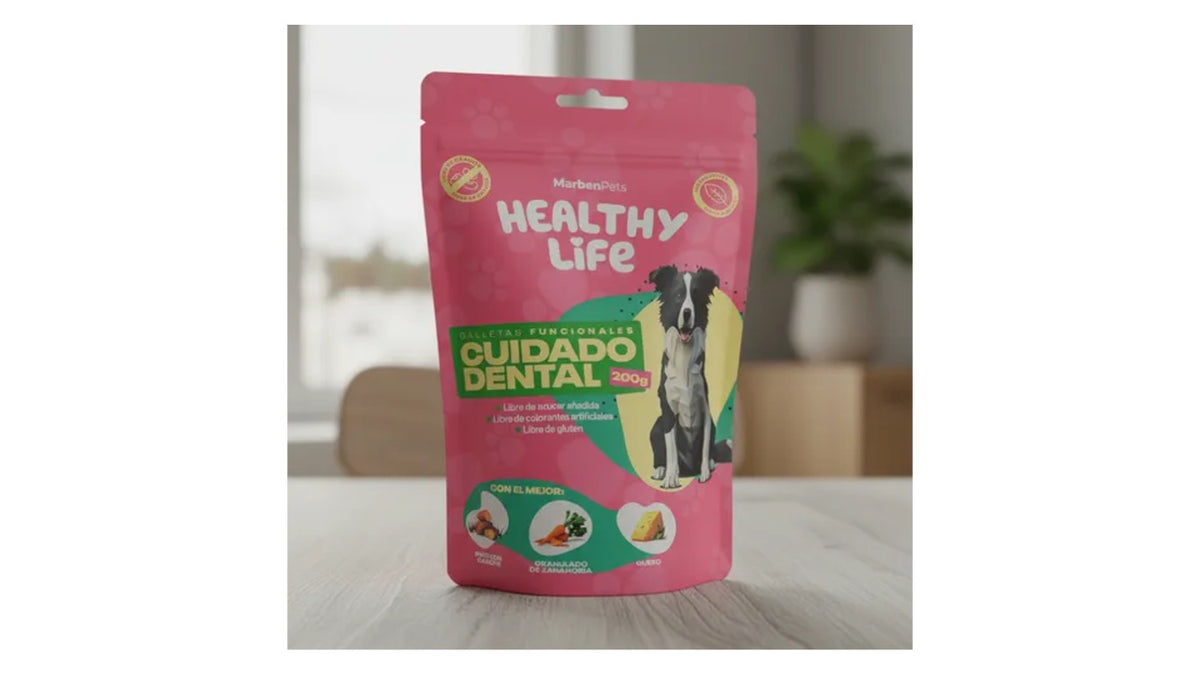 Galletas Libre De Granos, Healthy Life. Cuidado Dental 200g.