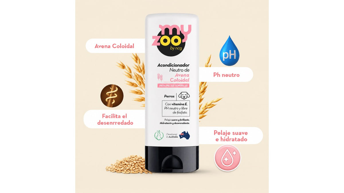Acondicionador Avena Coloidal, My Zoo. 420CC.