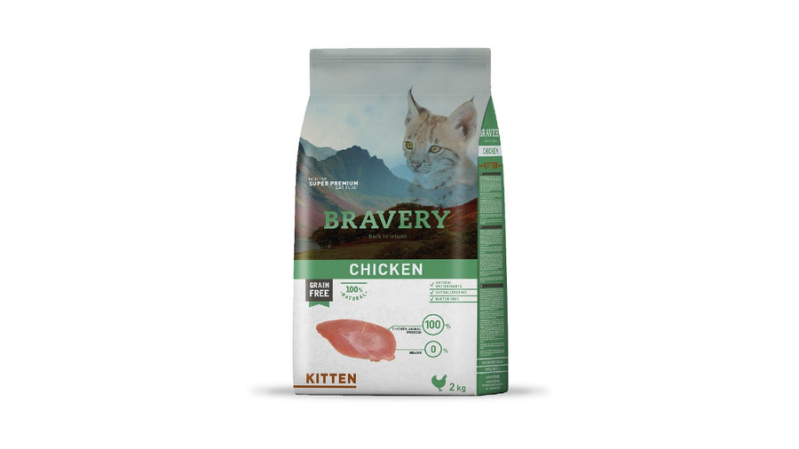 BRAVERY CHICKEN KITTEN 2 KILOS