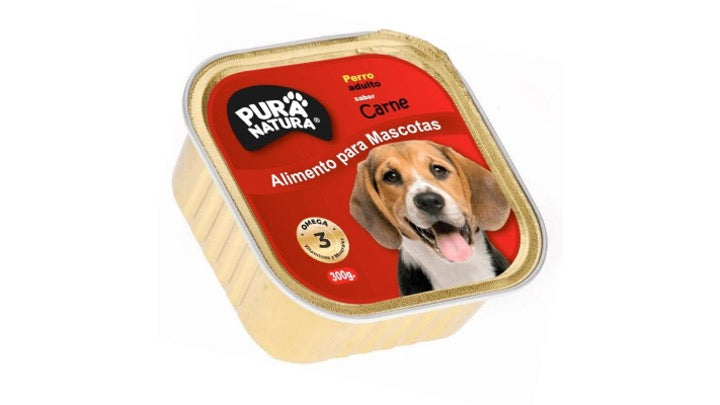 PURA NATURA, ADULTO. SABOR CARNE, 300G.